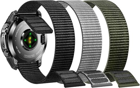 Hook and Loop Nylon Watch Band for Garmin Fenix 9/9 Pro/8/8 Pro 47mm/7/7 Pro/6/6 Pro/5/5 Plus, Elastic Soft Nylon Band for Epix Gen 2 47mm/Forerunner 935 in Kuwait
