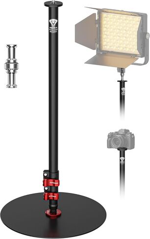 IFOOTAGE RB-A300-I Round Base Monopod Stand with Heavy Iron Base, 59.4" Adjustable Camera Floor Stand, 22 lb Load Capacity, 1/4" & 3/8" Mount for Camera, Light, Mic, Monitor, Live Streaming in Kuwait