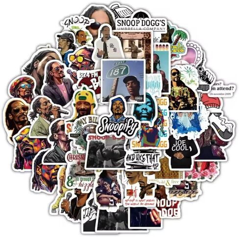 60 pcs Snizoop Dogg Sticker Pack – Celebrate Hip-Hop Culture in Kuwait