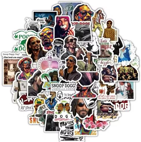 60 pcs Snizoop Dogg Sticker Pack – Celebrate Hip-Hop Culture in Kuwait