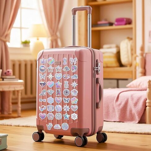 Bluradio 100PCS Iridescent Cute Stickers for Water Bottles & Laptops in Kuwait