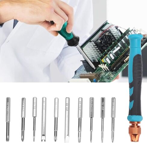 11pcs Accurate Magnetic Non slip Bit Set, Chrome Steel, Repair in Kuwait
