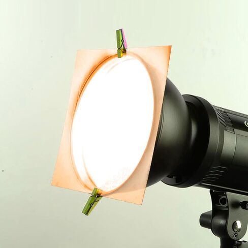 12pcs Color Filter Sheet for PVC Orange Photography Lighting in Kuwait