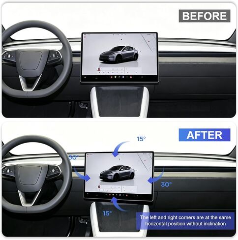 Screen Swivel Mount for Tesla Model Y 2019-2024 & Model 3 2017-2023, Center Console Touchscreen Rotating Bracket Holder in Kuwait