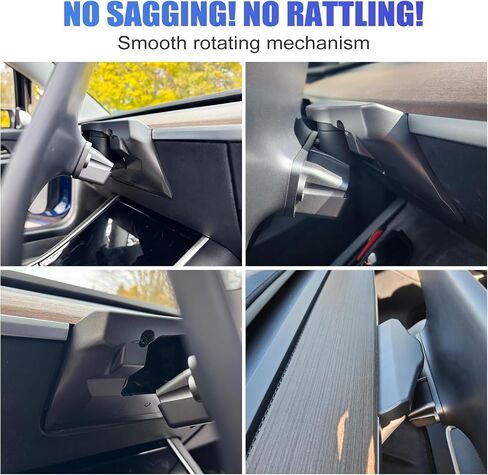 Screen Swivel Mount for Tesla Model Y 2019-2024 & Model 3 2017-2023, Center Console Touchscreen Rotating Bracket Holder in Kuwait