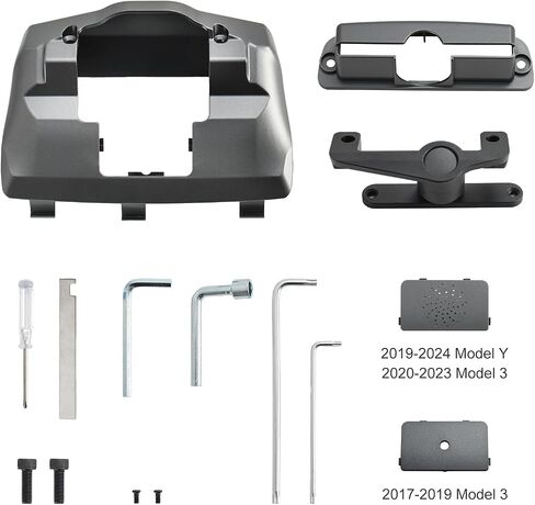 Screen Swivel Mount for Tesla Model Y 2019-2024 & Model 3 2017-2023, Center Console Touchscreen Rotating Bracket Holder in Kuwait