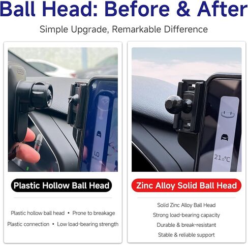 17mm Zinc Alloy Ball Adapter for Vehicle-Specific Phone Mount in Kuwait