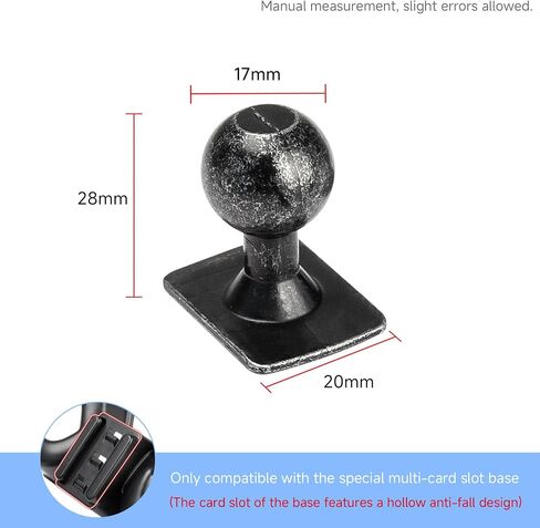 17mm Zinc Alloy Ball Adapter for Vehicle-Specific Phone Mount in Kuwait