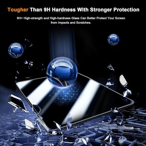 QHOHQ Screen Protector for iPad Pro 11 Inch M4 (2024) [with Camera Lens Protector], Full Coverage Tempered Glass, [Face ID & Apple Pencil Compatible], with Easy Installation Frame, HD Clear [2+2 Pack] in Kuwait