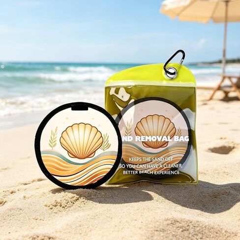 Sand Remover Bag Beach Sand Remover Portable Reusable Waterless Cleaning in Kuwait