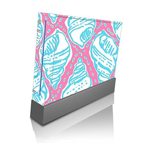 Pastel Shells Wallpaper pattern Vinyl Decal Sticker Skin by Debbie's Designs for Wii Console in Kuwait