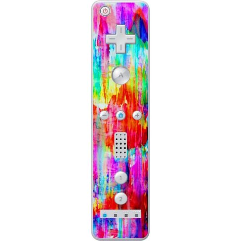 Watercolor Rainbow Art Vinyl Decal Sticker Skin by Debbie's Designs for Wiimote Wii Controller in Kuwait