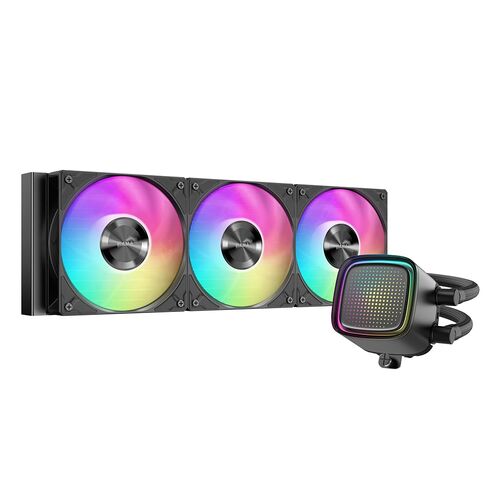 SAMA L50 360 AIO Liquid CPU Cooler, Dot-Matrix ARGB Pump Water Cooling Black in Kuwait