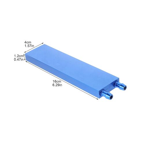 Beavorty Aluminum Alloy CPU Water Cooling Block 40x160mm with Side Outlet, Stable Performance Low-Profile Cooler for PC Cooling System and Gpu Water Cooler in Kuwait