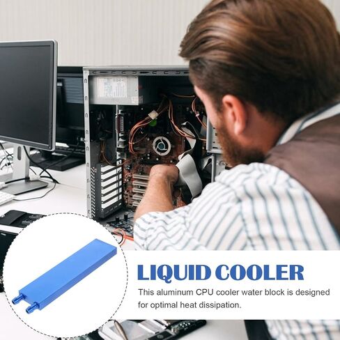 Beavorty Aluminum Alloy CPU Water Cooling Block 40x160mm with Side Outlet, Stable Performance Low-Profile Cooler for PC Cooling System and Gpu Water Cooler in Kuwait
