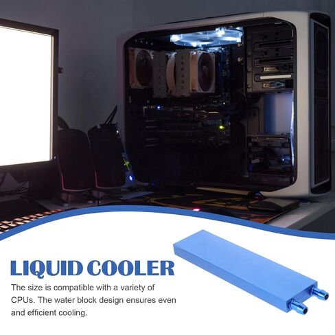 Beavorty Aluminum Alloy CPU Water Cooling Block 40x160mm with Side Outlet, Stable Performance Low-Profile Cooler for PC Cooling System and Gpu Water Cooler in Kuwait
