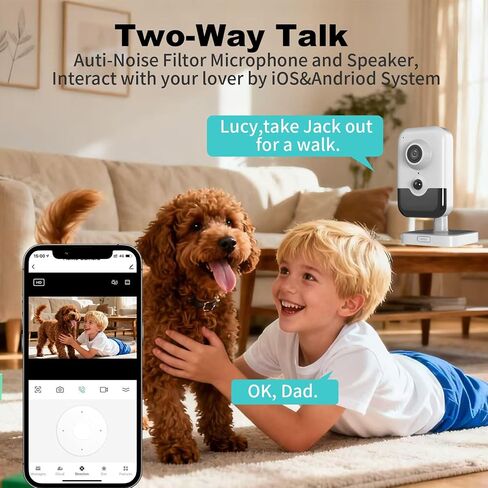 DS-2CD2483G2-I 8MP Home Security Camera Indoor, Cube PoE IP Cameras,Human Body Detection, H.265+, Build in SD Slot up to 512 GB, Two Way Talk, 2.8mm Lens, Work with Ⲏіk-Connect in Kuwait