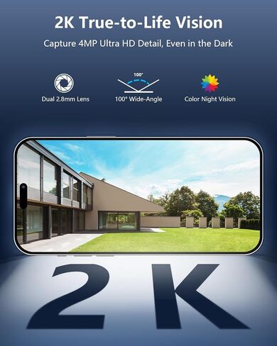 4MP Dual Lens PTZ Solar Wireless Security Camera Outdoor WiFi Cameras 1pcs in Kuwait