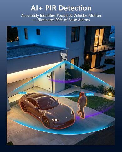 4MP Dual Lens PTZ Solar Wireless Security Camera Outdoor WiFi Cameras 1pcs in Kuwait