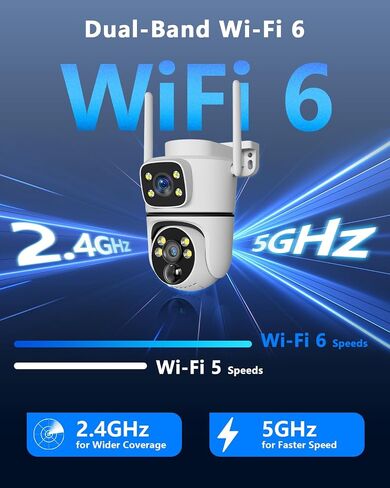 4MP Dual Lens PTZ Solar Wireless Security Camera Outdoor WiFi Cameras 1pcs in Kuwait