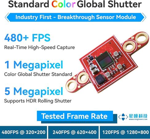 OpenMV N6 Cam, SingTown Genuine, Intelligent Machine Vision AI Smart Camera, YOLO Object Detection, Image Processing, Industrial Color Global Shutter, Edge AI Machine Learning, Robotics, WiFi Ethernet in Kuwait