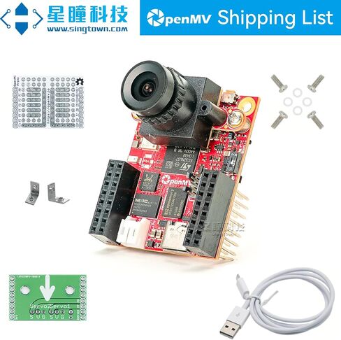 OpenMV N6 Cam, SingTown Genuine, Intelligent Machine Vision AI Smart Camera, YOLO Object Detection, Image Processing, Industrial Color Global Shutter, Edge AI Machine Learning, Robotics, WiFi Ethernet in Kuwait