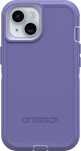 OtterBox iPhone 15, iPhone 14, & iPhone 13 (Only) - Defender Series Case - Mountain Majesty (Purple) - Case Only - Rugged & Durable - with Port Protection - Non-Retail Packaging in Kuwait