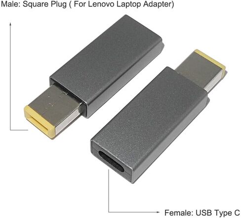 CHICHIYANG USB-C Female Input to Power PD Charge Converter PD Adapter D Power Charger Connector for Lenovo in Kuwait