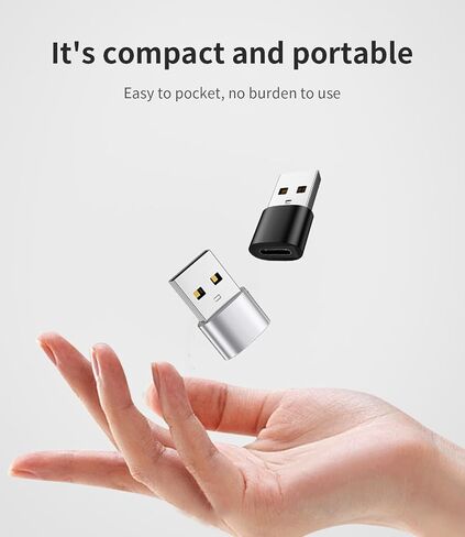 USB C Female to USB Male Adapter (Pack of 3) for iPhone 16 Charging Cable Compatible with Samsung Galaxy S24 for ipad Type C Connector USB-A Charger OTG Accessory for car MacBook PC in Kuwait