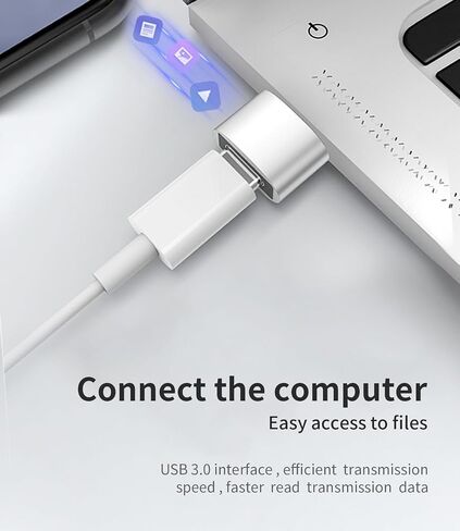 USB C Female to USB Male Adapter (Pack of 3) for iPhone 16 Charging Cable Compatible with Samsung Galaxy S24 for ipad Type C Connector USB-A Charger OTG Accessory for car MacBook PC in Kuwait