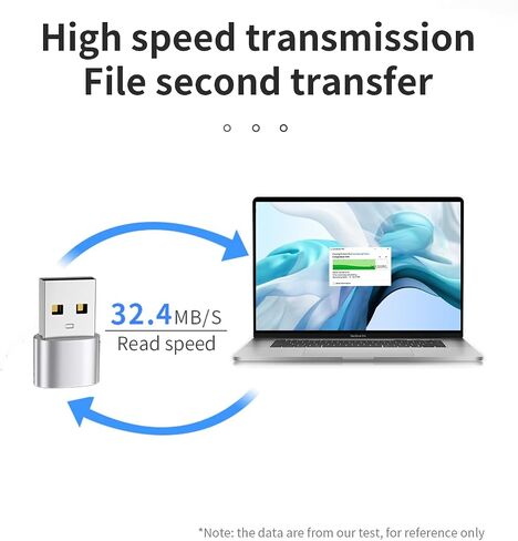 USB C Female to USB Male Adapter (Pack of 3) for iPhone 16 Charging Cable Compatible with Samsung Galaxy S24 for ipad Type C Connector USB-A Charger OTG Accessory for car MacBook PC in Kuwait