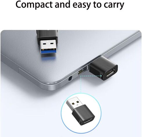 USB A to USB C, USB 3.0 Type A Male to USB 3.0 Type C (USB-C) Female Data & Charging Converter Adapter for Laptop and PC (2 PCS) in Kuwait
