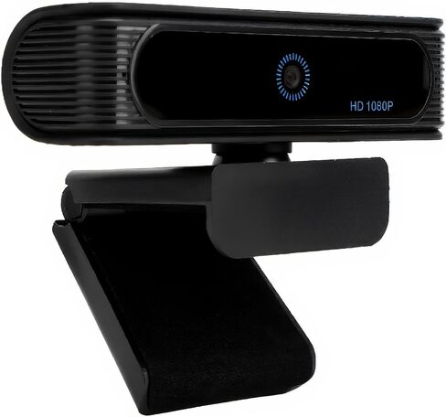 Tangxi 1080P Webcam with Hello, 120° Wide Angle Lens Computer Web Camera Compatible with 11 10, Face Recognition USB PC Webcam for Computer Laptop in Kuwait