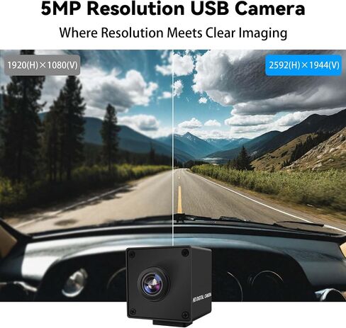 Magnolia 5MP Global Shutter USB Camera, USB3.0 High Speed Webcam for PC in Kuwait