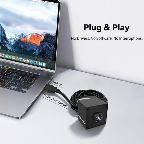 Magnolia 5MP Global Shutter USB Camera, USB3.0 High Speed Webcam for PC in Kuwait