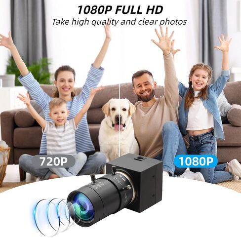 MMlove 1080P USB Camera,Full HD 10X Optical Zoom,0.01Lux Low Light Webcam in Kuwait