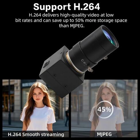 MMlove 1080P USB Camera,Full HD 10X Optical Zoom,0.01Lux Low Light Webcam in Kuwait