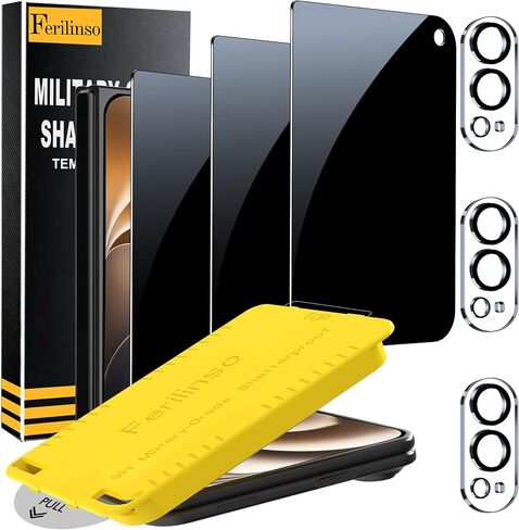 Ferilinso Privacy Screen Protector for iPhone Tempered Glass Duo Ultra Fold in Kuwait