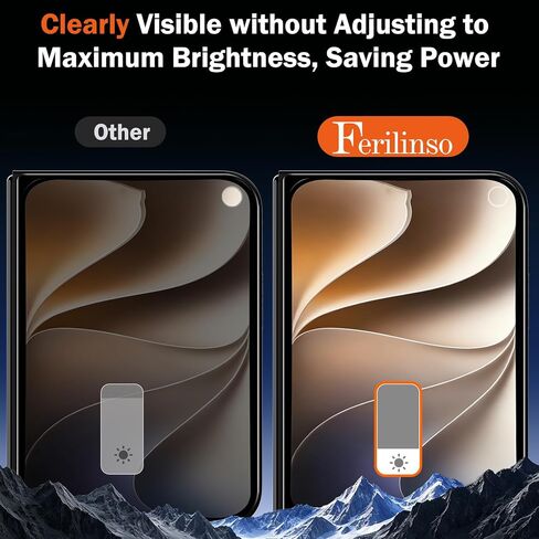 Ferilinso Privacy Screen Protector for iPhone Tempered Glass Duo Ultra Fold in Kuwait