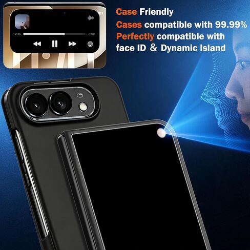 Ferilinso Privacy Screen Protector for iPhone Tempered Glass Duo Ultra Fold in Kuwait