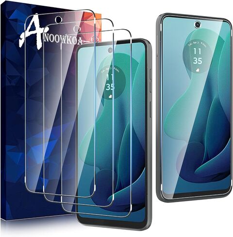 Anoowkoa 3 Pack Designed for Moto G 5G 2024 Screen Protector Tempered glass film.Anti-Breakage.Anti-Scratch No Bubbles 9H Hardness.Easy Installation for Motorola G 5G 2024 in Kuwait