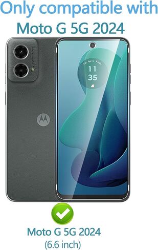 Anoowkoa 3 Pack Designed for Moto G 5G 2024 Screen Protector Tempered glass film.Anti-Breakage.Anti-Scratch No Bubbles 9H Hardness.Easy Installation for Motorola G 5G 2024 in Kuwait