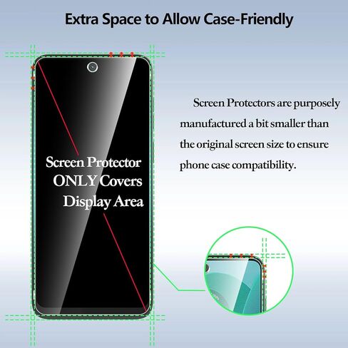 Anoowkoa 3 Pack Designed for Moto G 5G 2024 Screen Protector Tempered glass film.Anti-Breakage.Anti-Scratch No Bubbles 9H Hardness.Easy Installation for Motorola G 5G 2024 in Kuwait