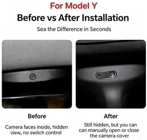 Cabin Camera Cover Webcam Privacy Slide for Model 3/Y in Kuwait