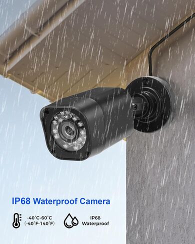 1080P Wired Security Camera, Add-on CCTV Cam for Surveillance DVR in Kuwait