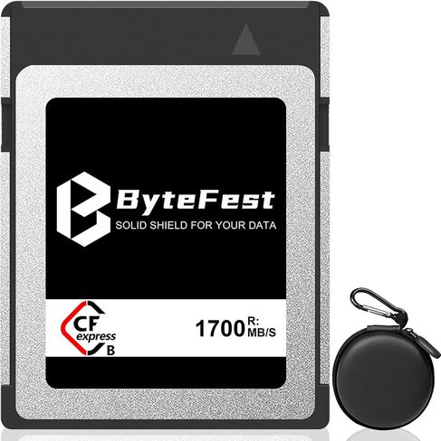 128GB Professional CFexpress Type B Memory Card, Raw 4K/8K Video Recording for Canon EOS R3/R5/R5C, for Nikon Z6/Z7/Z9/D5/D6/D500/D850, for DJI Ronin 4D Panasonic FUJIFILM Camera, Silver in Kuwait