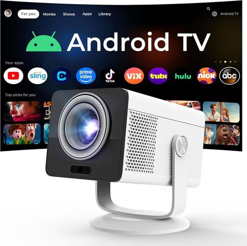 HP Projector Built-in Apps, USB-C Power Bank Compatible for Outdoor MC400 in Saudi Arabia