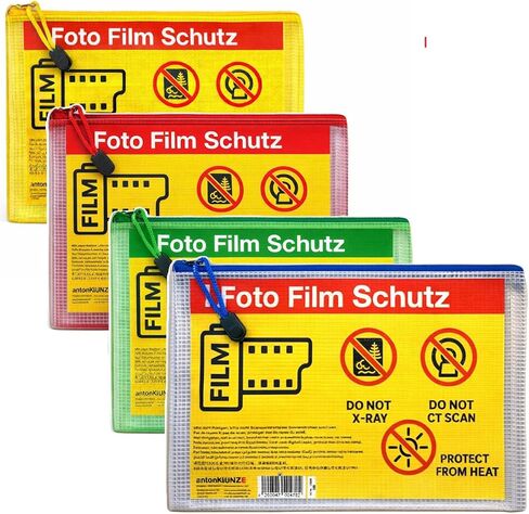 Photo Film Protection Bag Film Square A5 Set Blue Green Red and Yellow in Kuwait