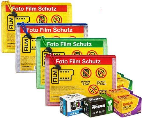 Photo Film Protection Bag Film Square A5 Set Blue Green Red and Yellow in Kuwait