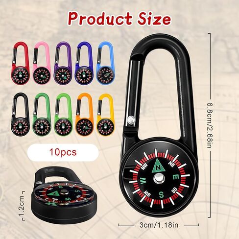 Flintronic Navigation Compass, Multifunctional Hiking Compass, Waterproof Pocket Compass for Expedition Map Reading, Navigation, Orienteering and Survival in Kuwait